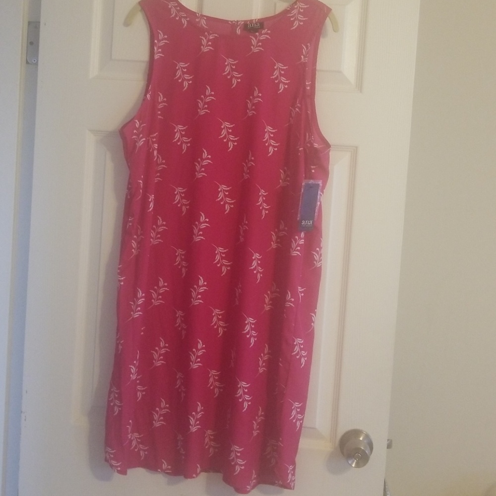 Pink floral dress